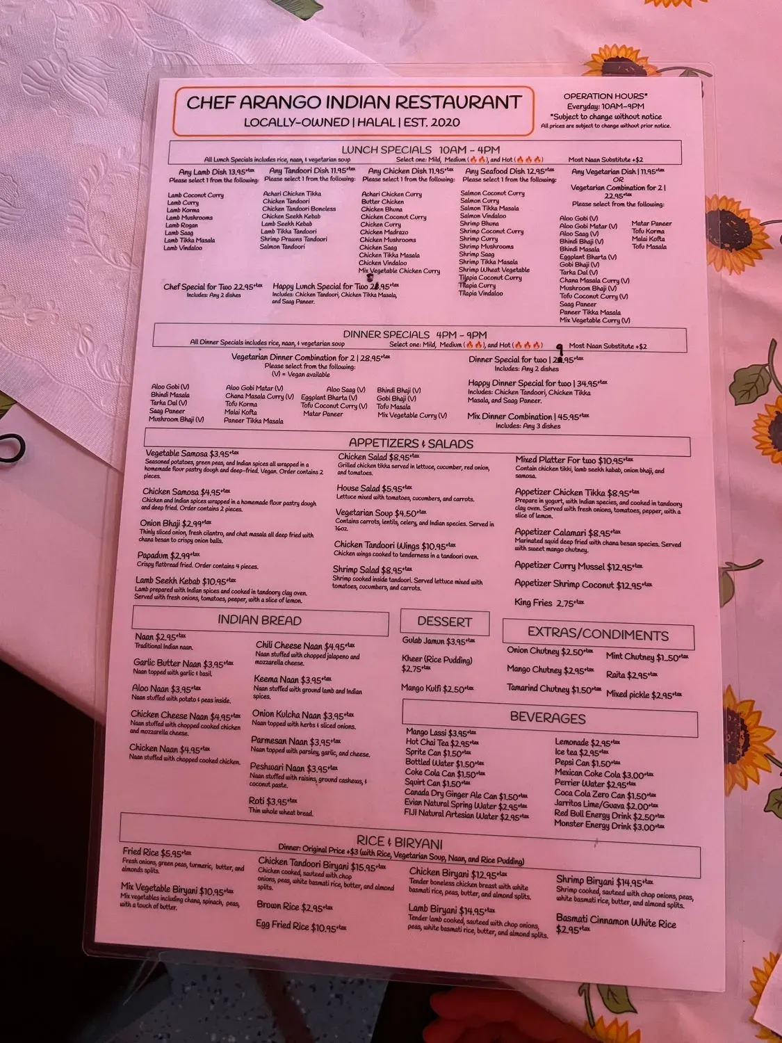 Menu 4