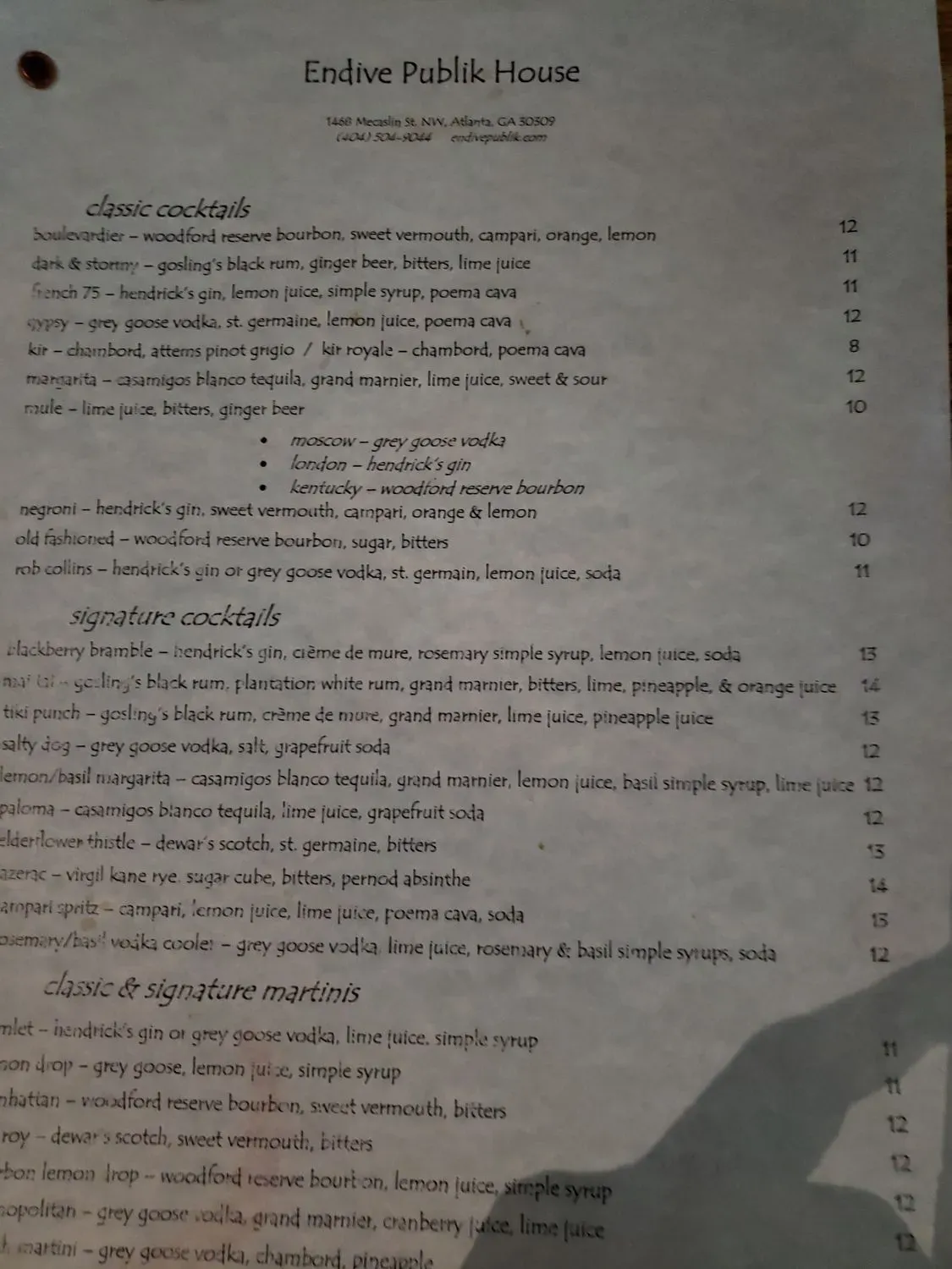 Menu 5