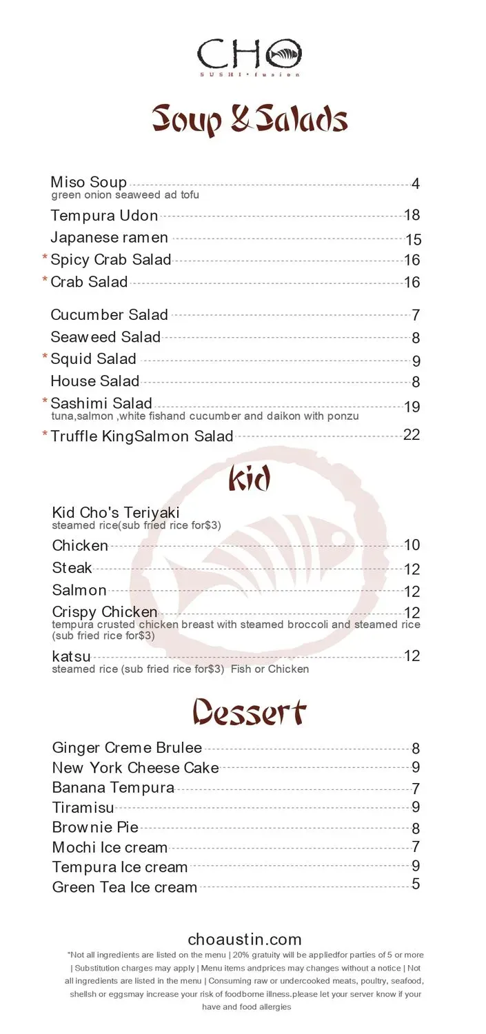 Menu 2