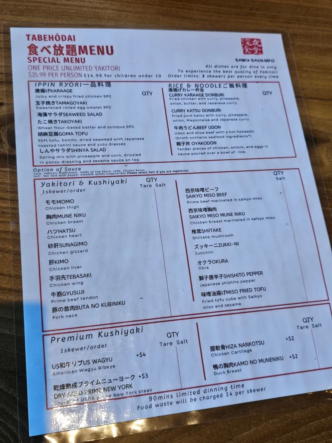 Menu 1