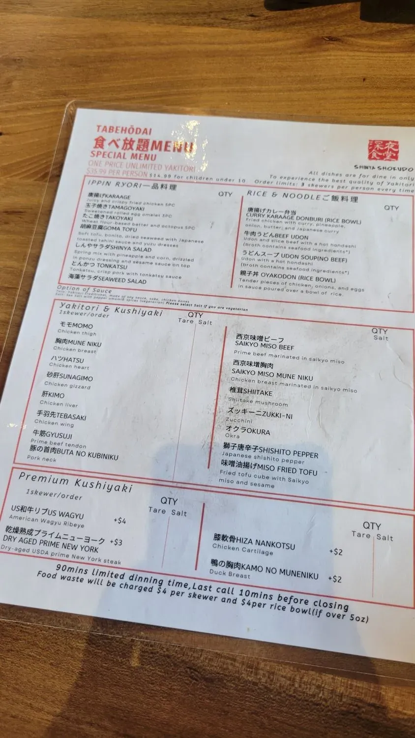 Menu 5