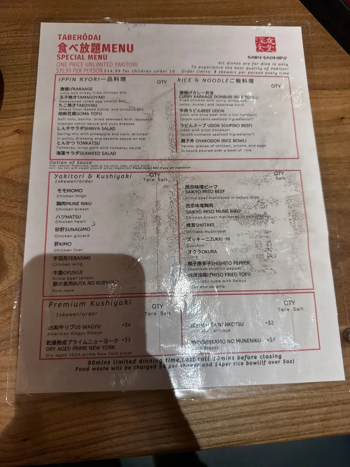 Menu 4