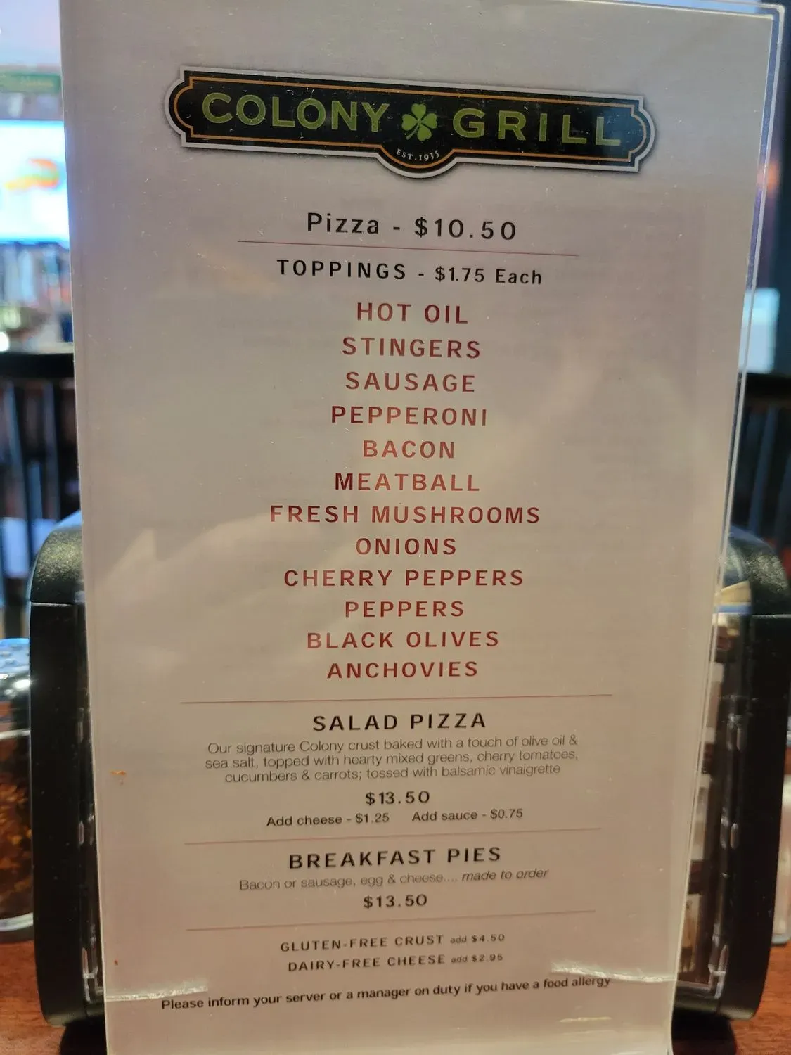 Menu 4