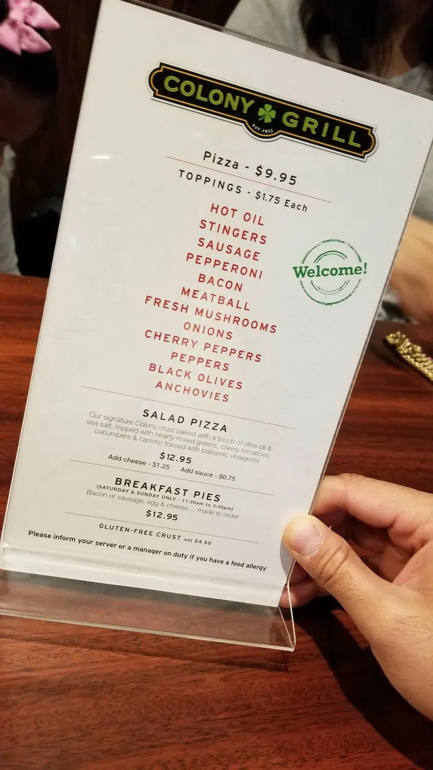 Menu 5