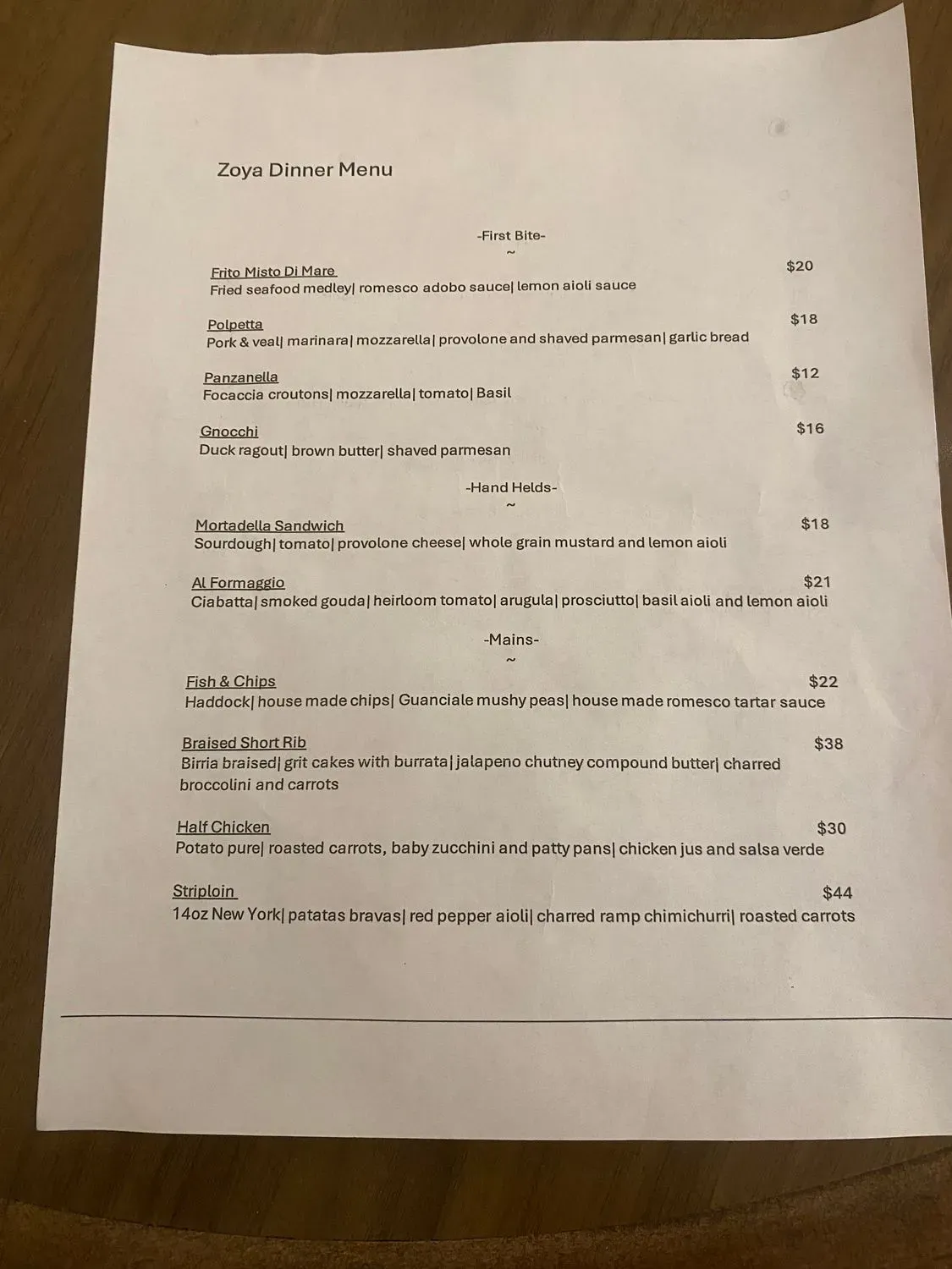 Menu 4