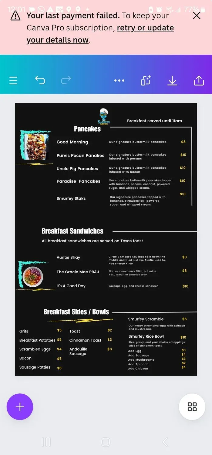 Menu 4