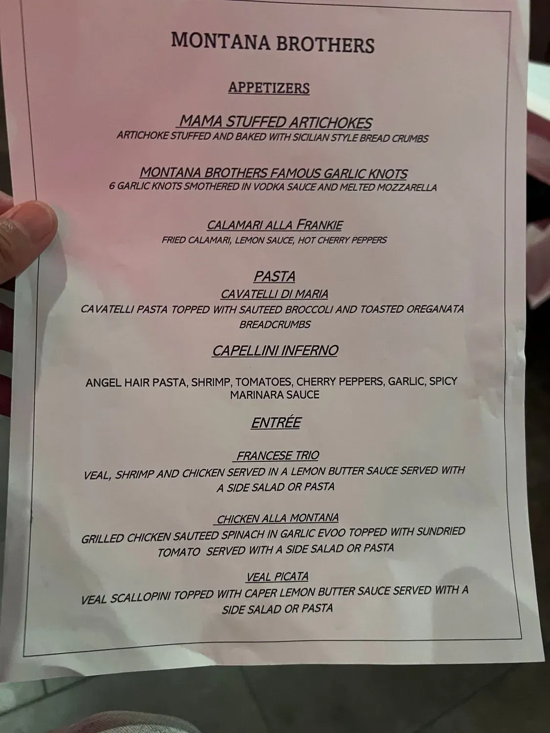 Menu 1