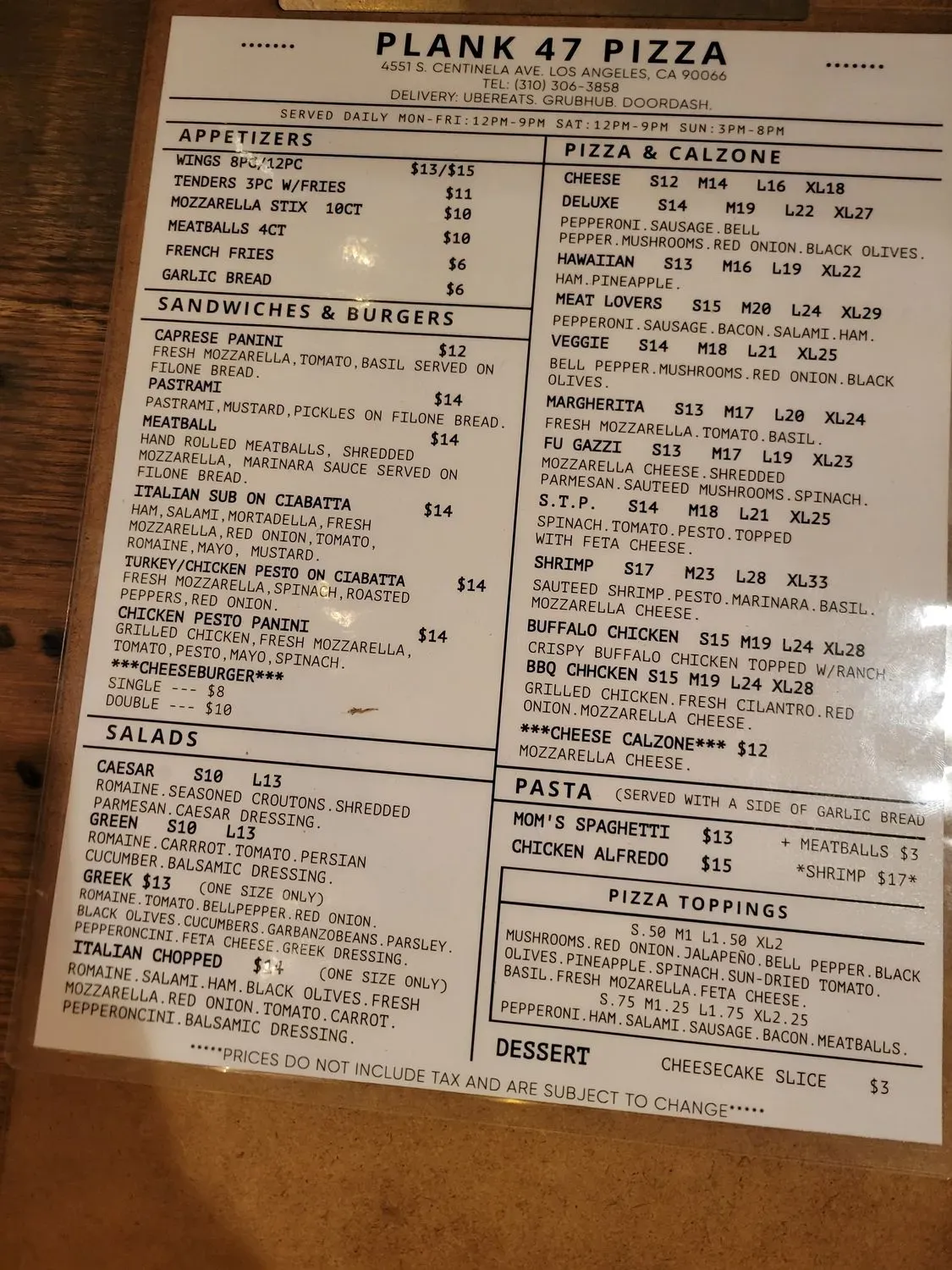 Menu 2