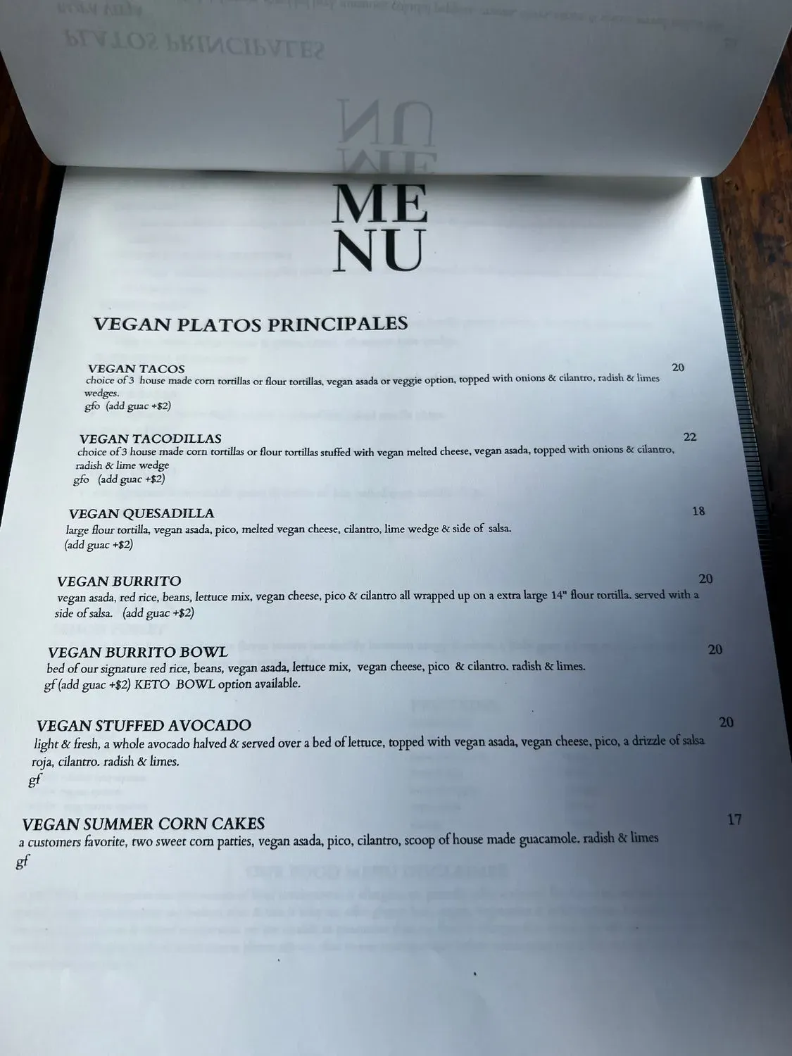 Menu 5