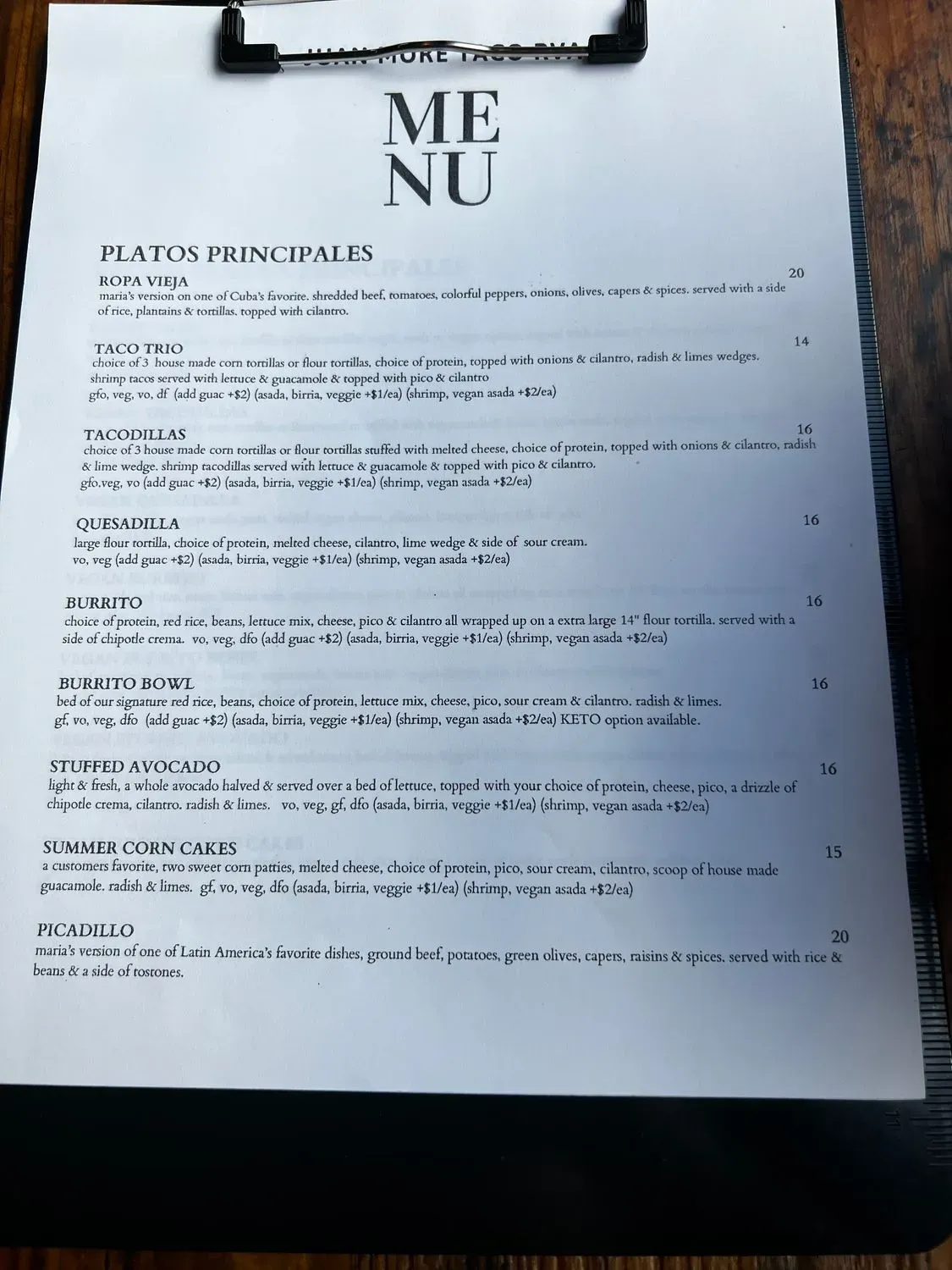 Menu 6