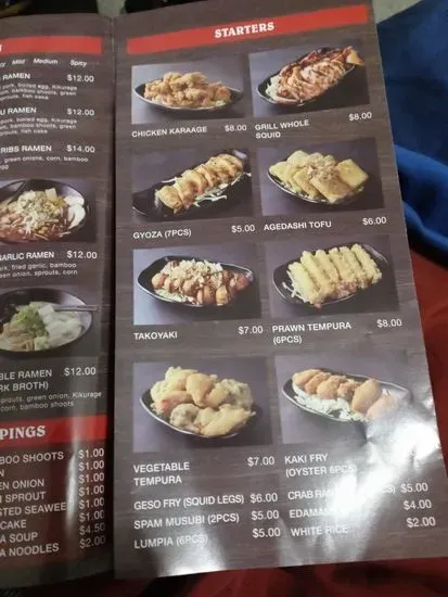 Menu 5