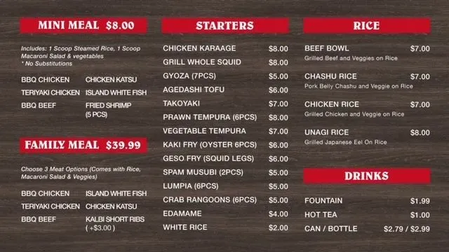 Menu 1