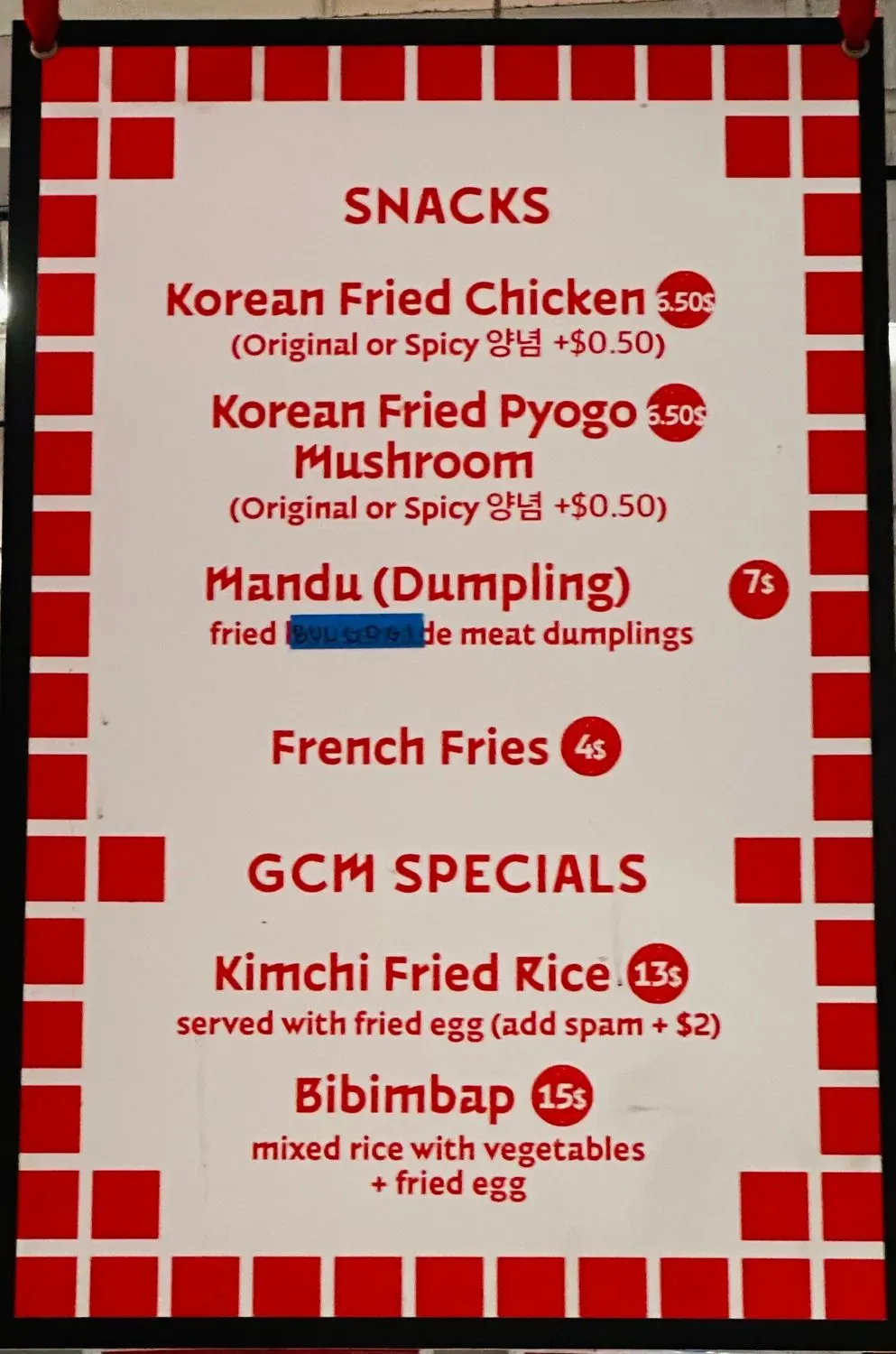 Menu 5