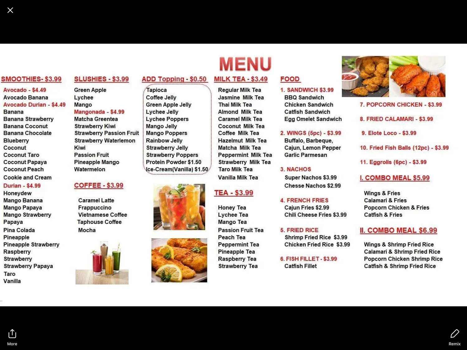 Menu 6