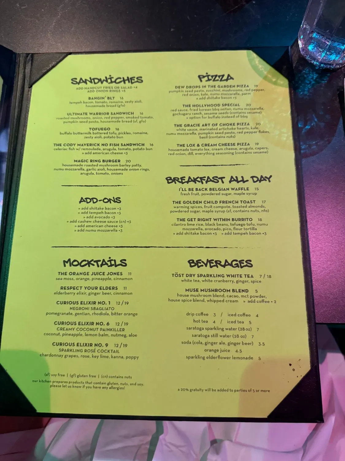 Menu 2