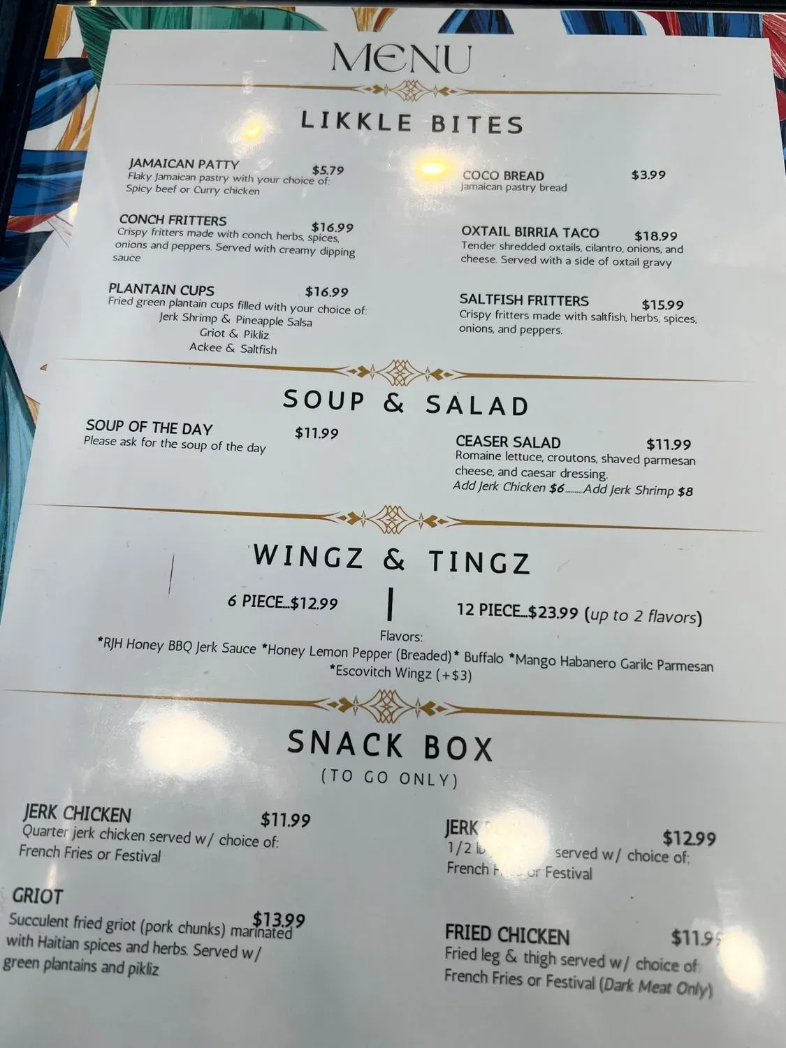 Menu 1