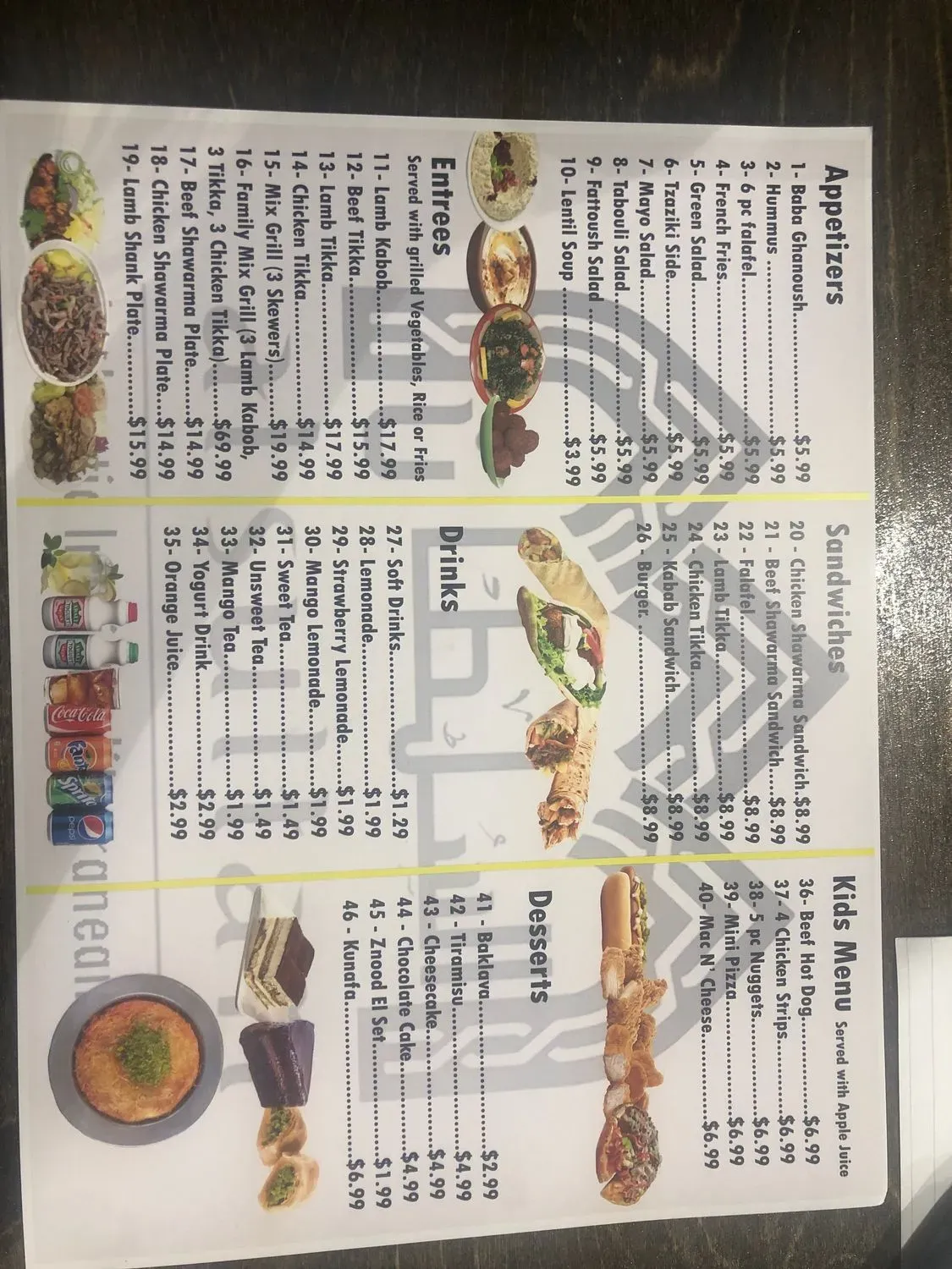 Menu 1