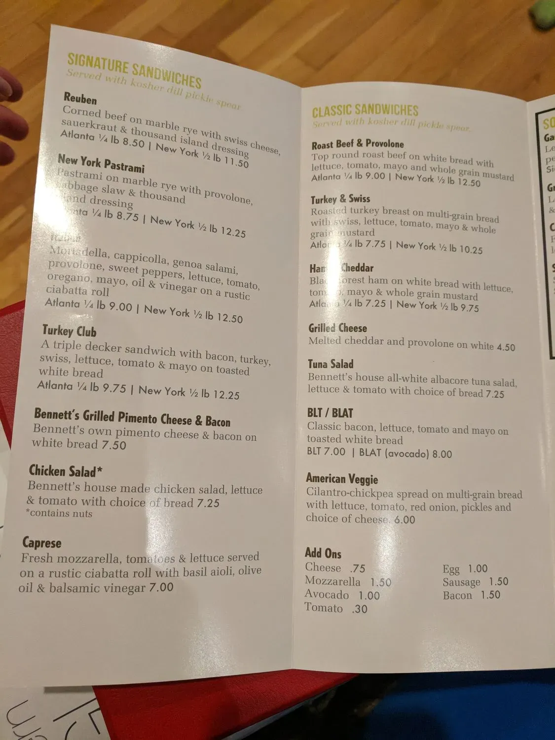 Menu 4