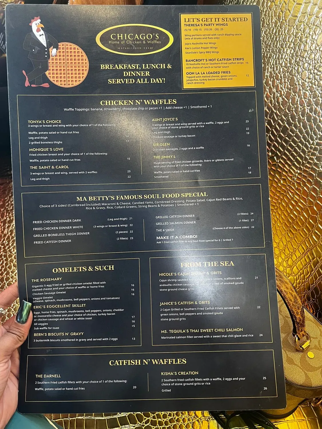 Chicago's Home of Chicken & Waffles Menu - Updated November 2025
