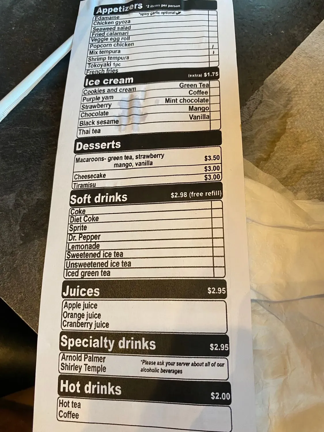 Menu 4