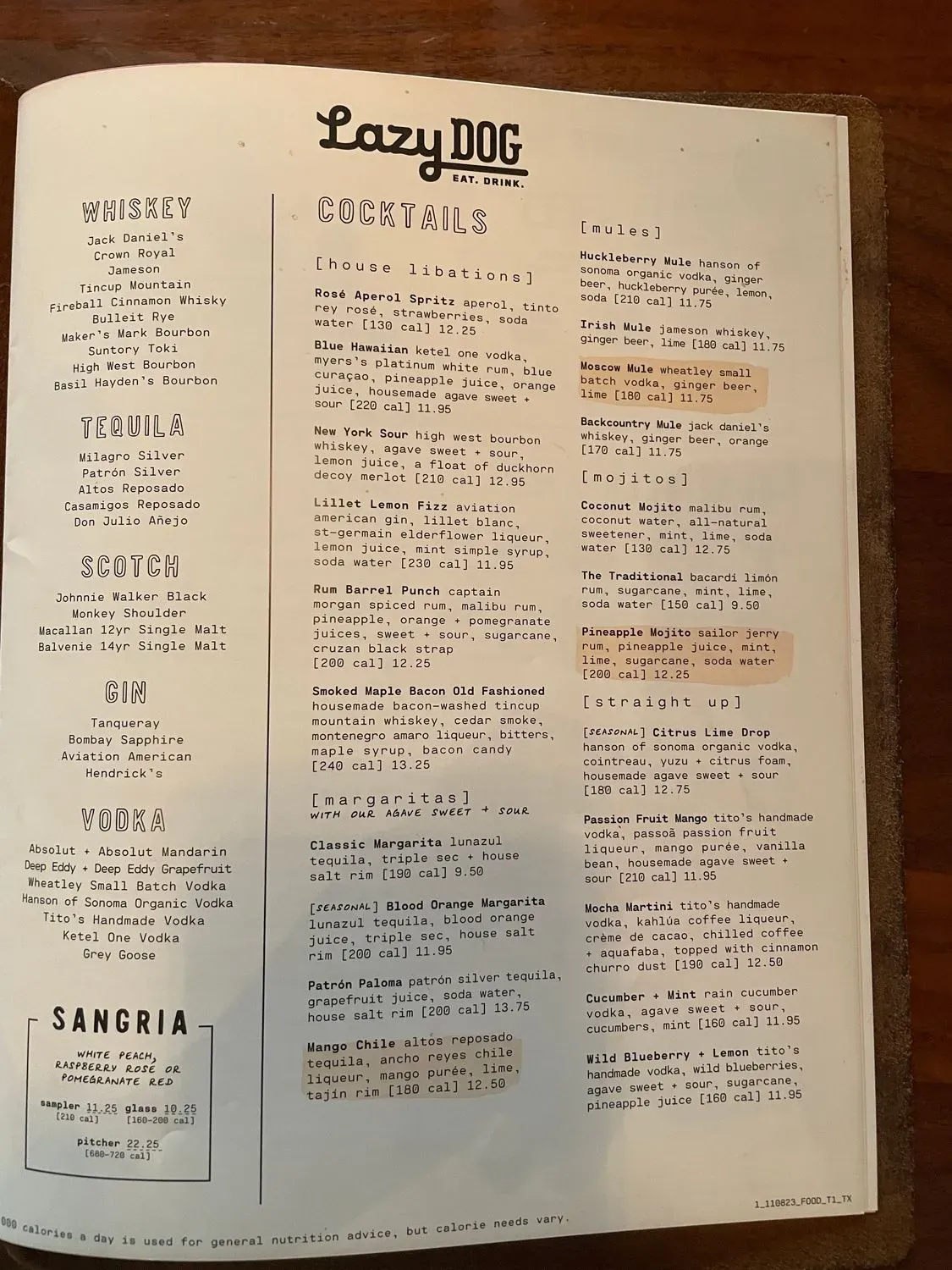 Menu 5