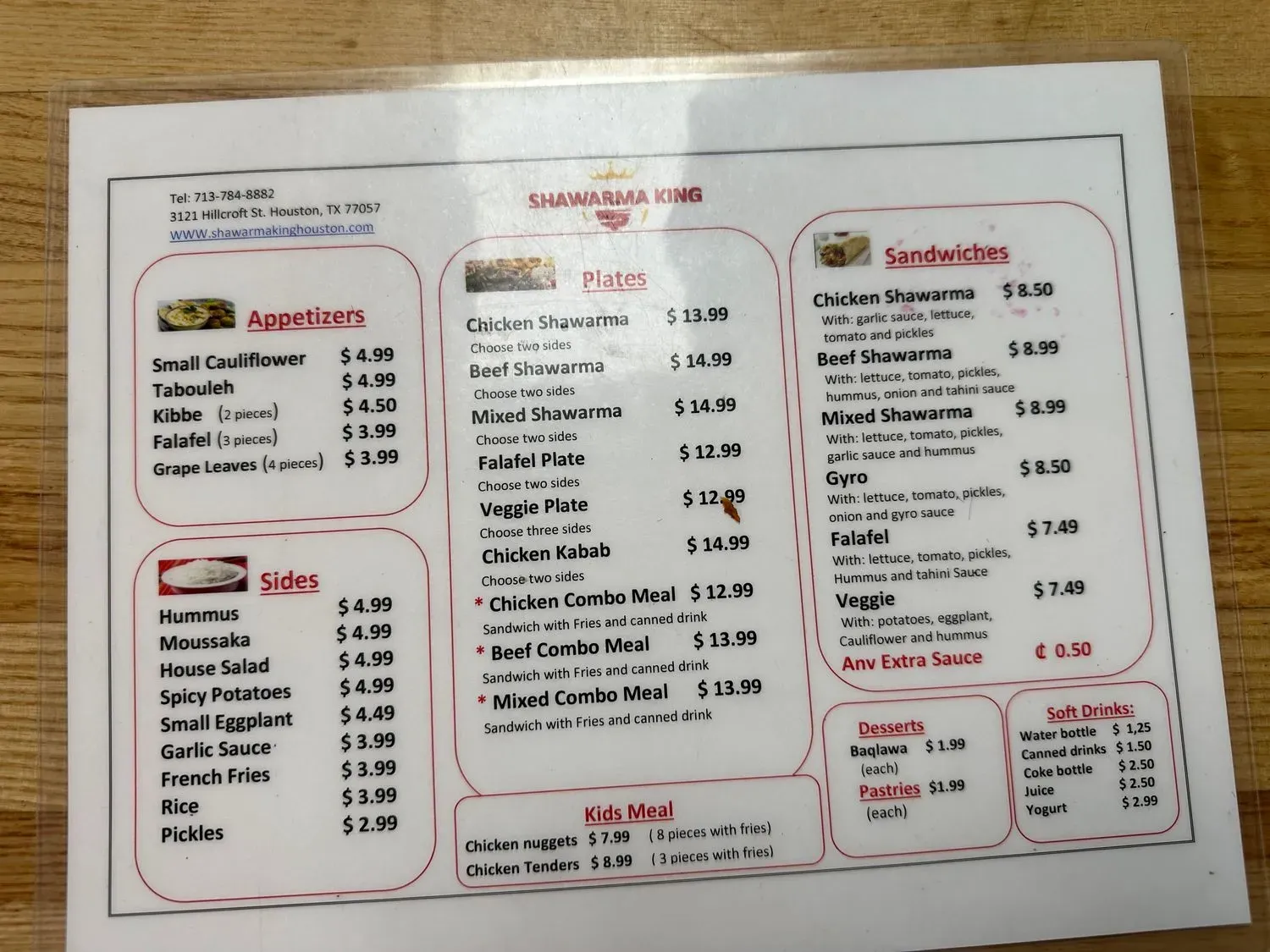 Menu 5