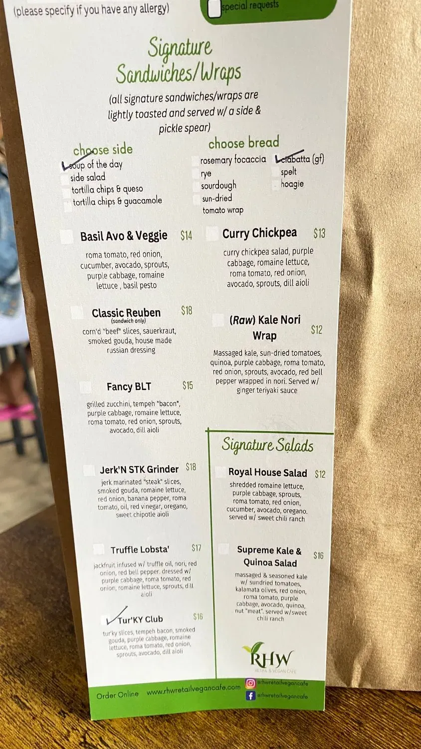 Menu 3