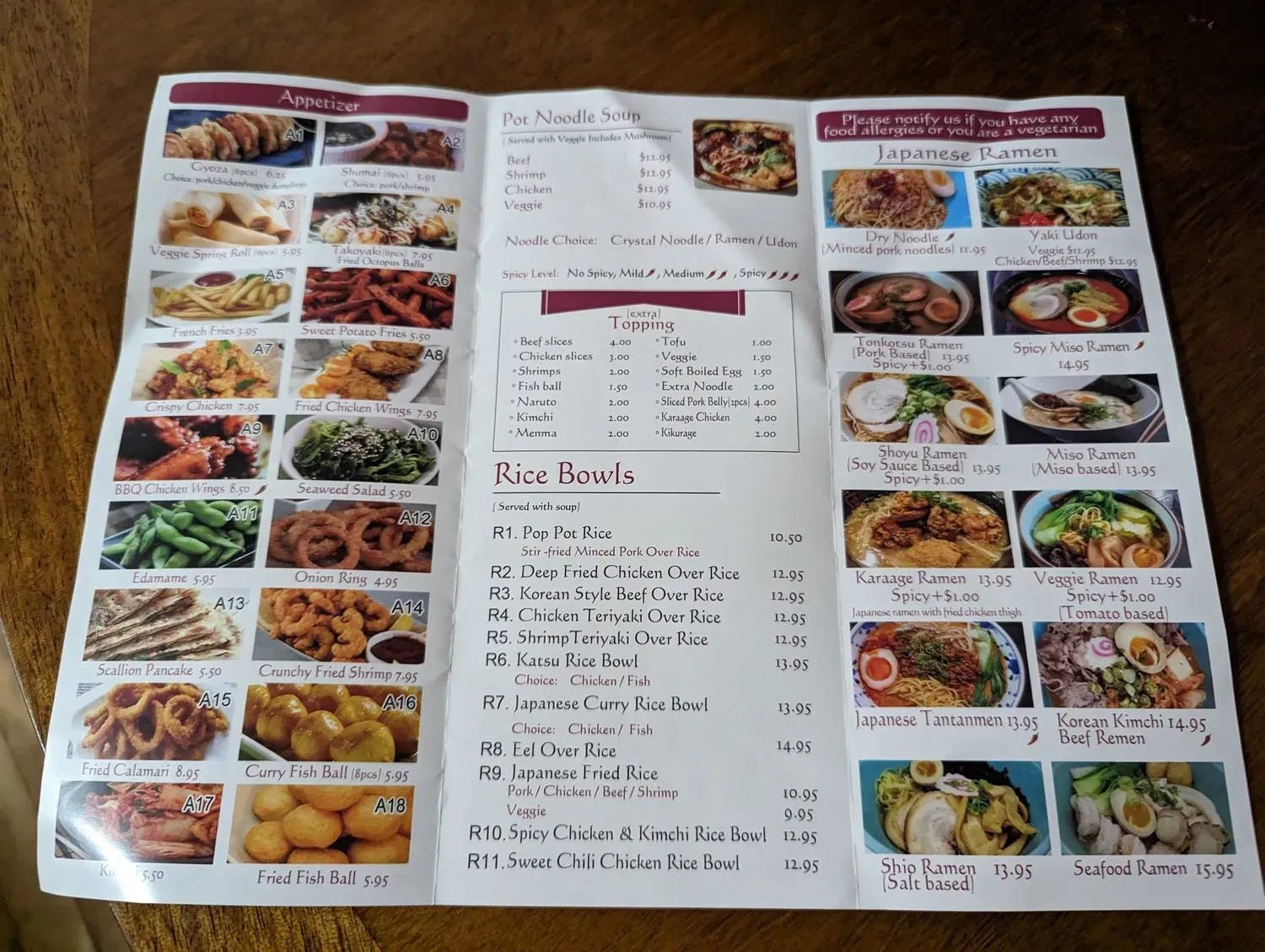 Menu 3