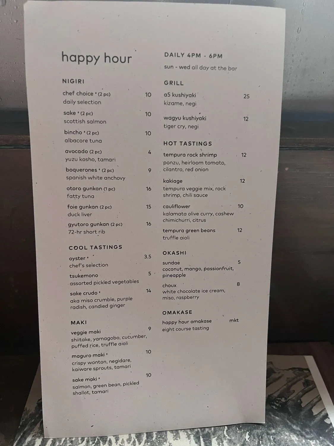 Menu 4