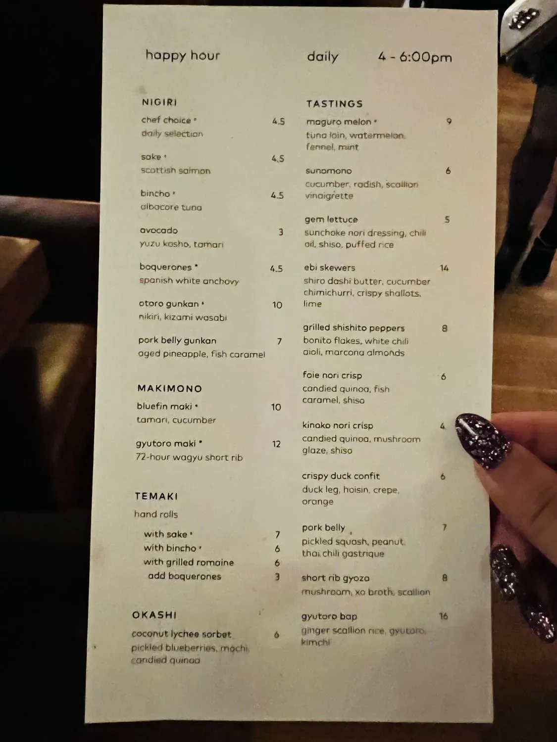 Menu 6