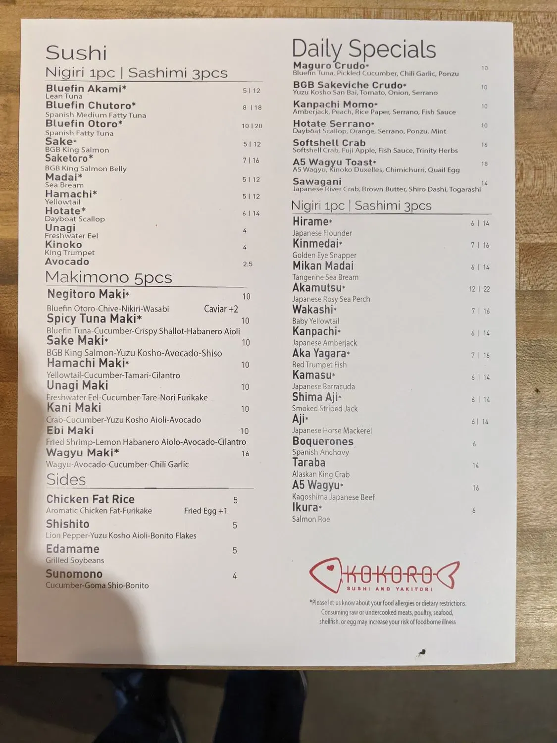 Menu 2