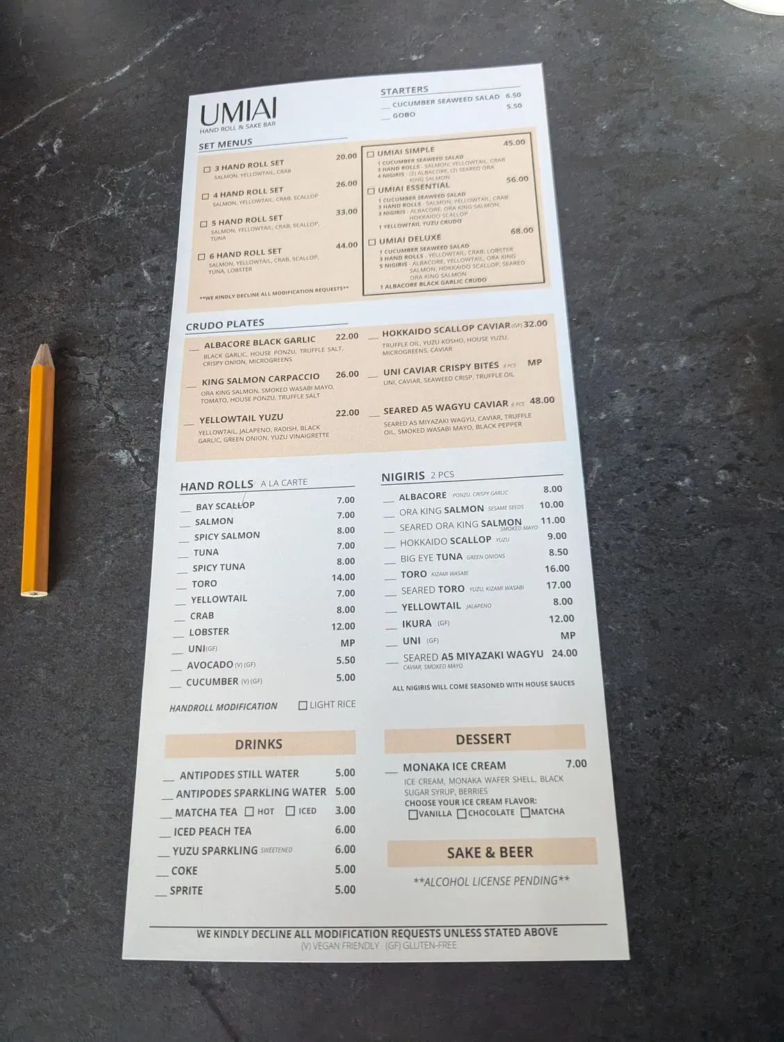 Menu 5