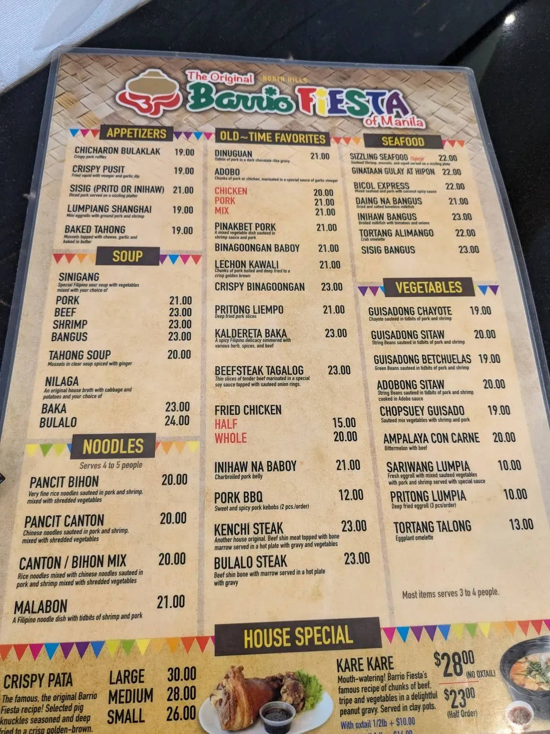 Menu 5