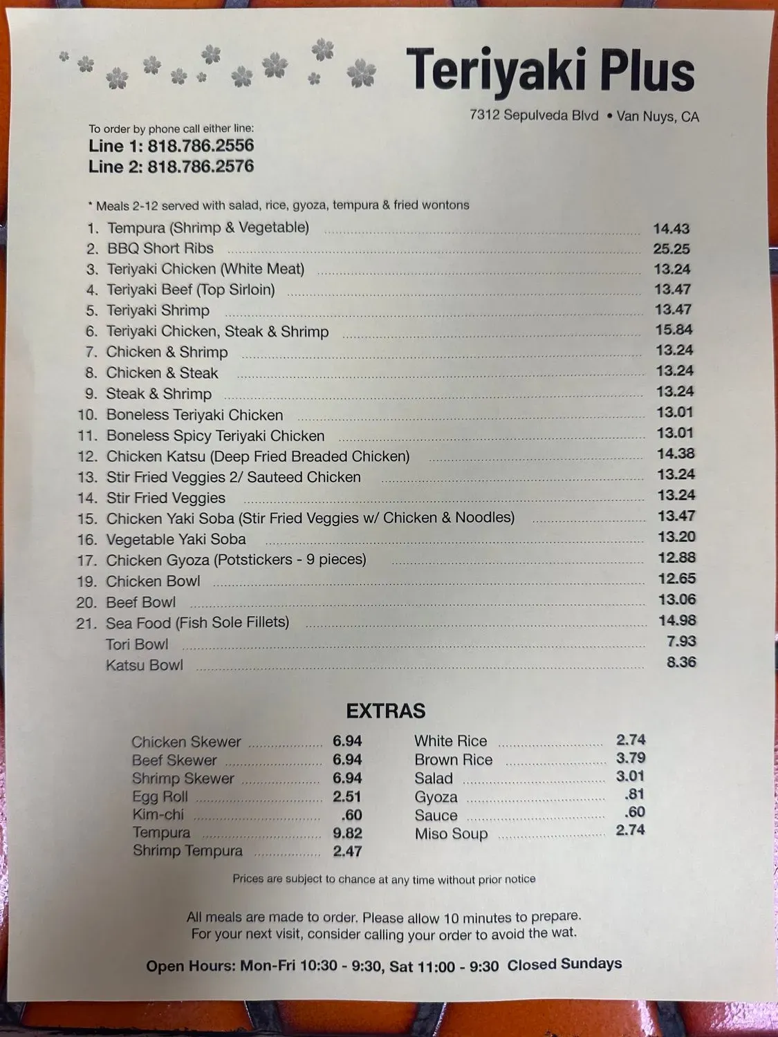 Menu 1