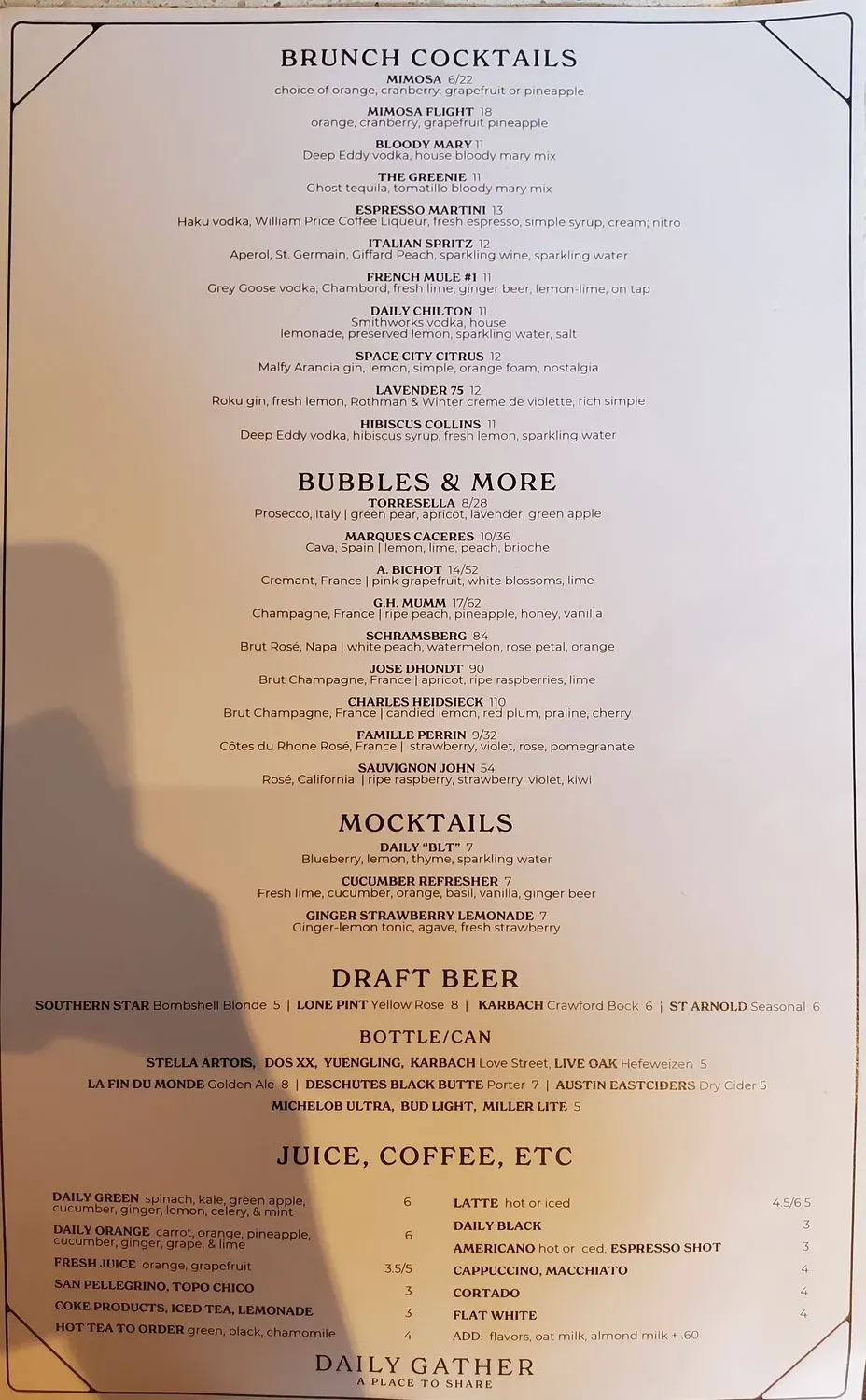 Menu 1