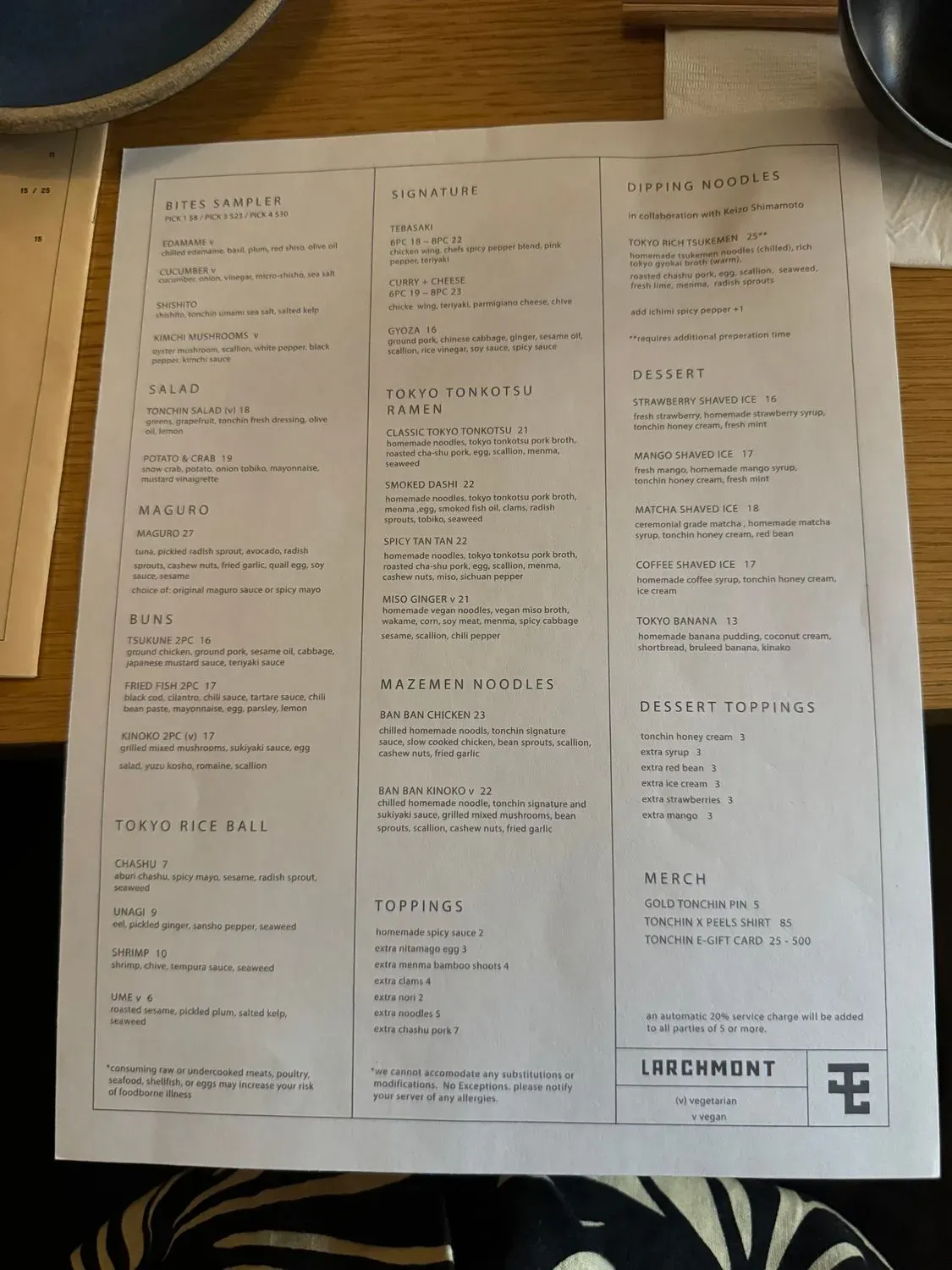 Menu 6