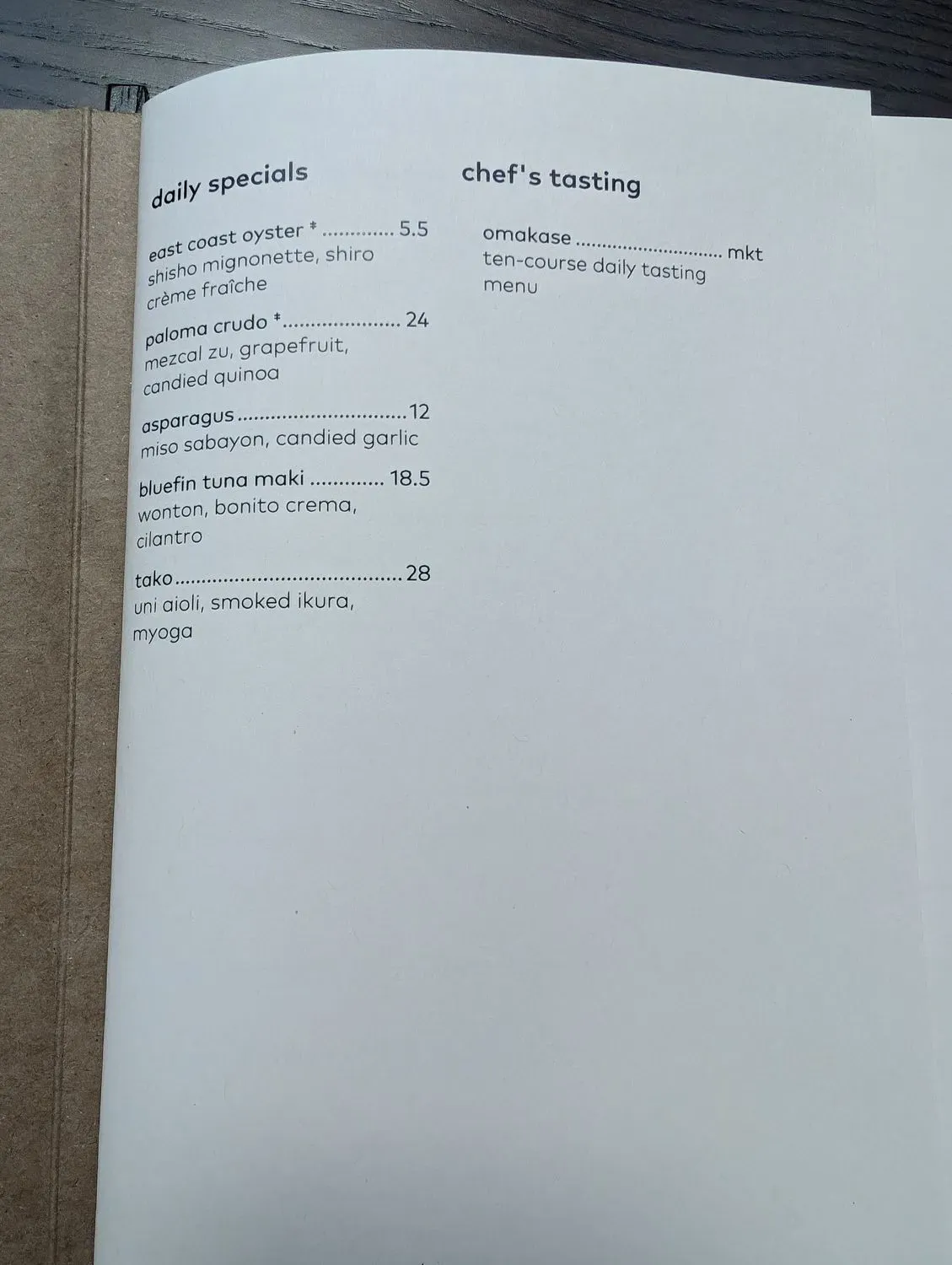 Menu 6