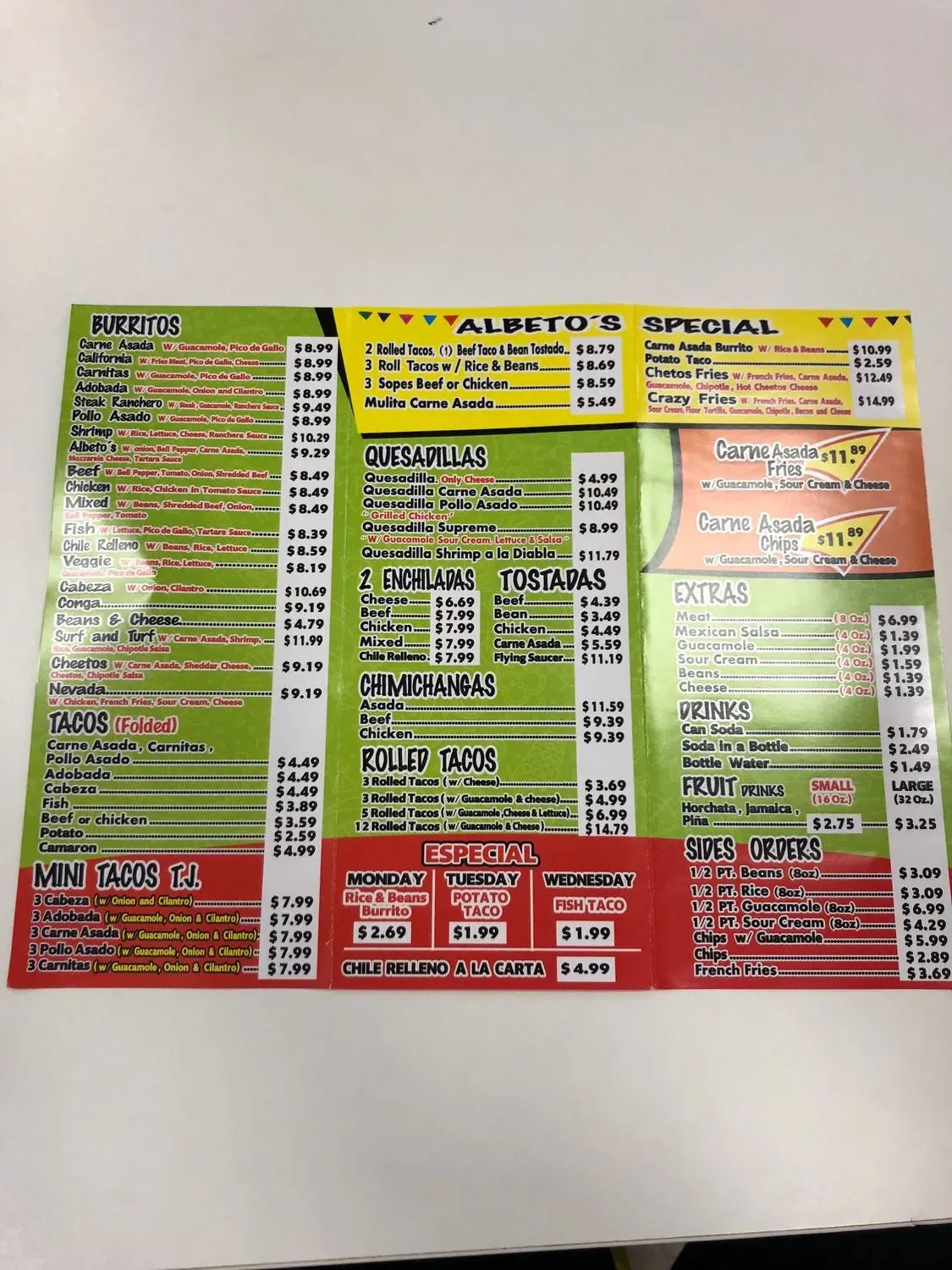 Menu 1