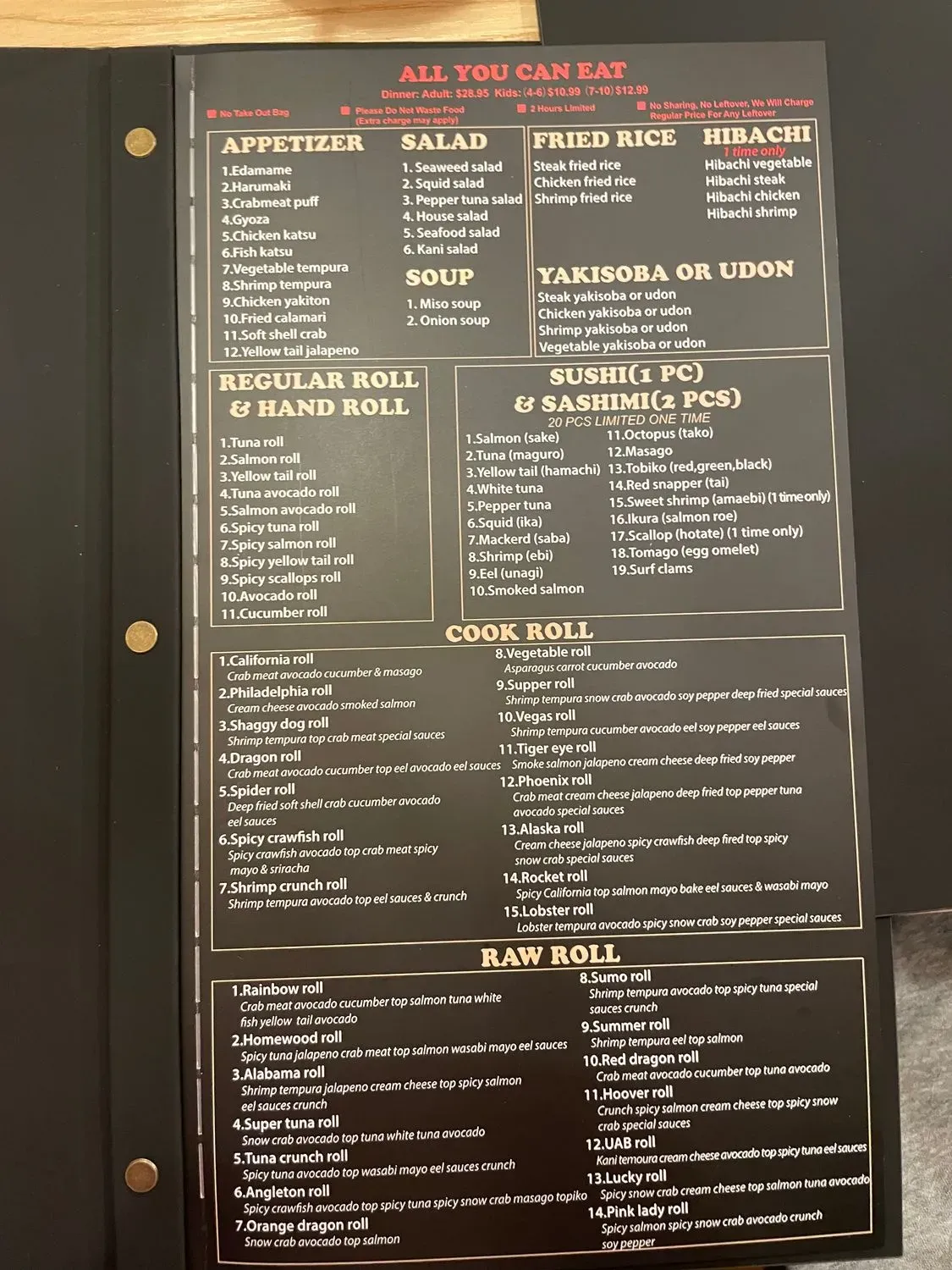 Menu 3