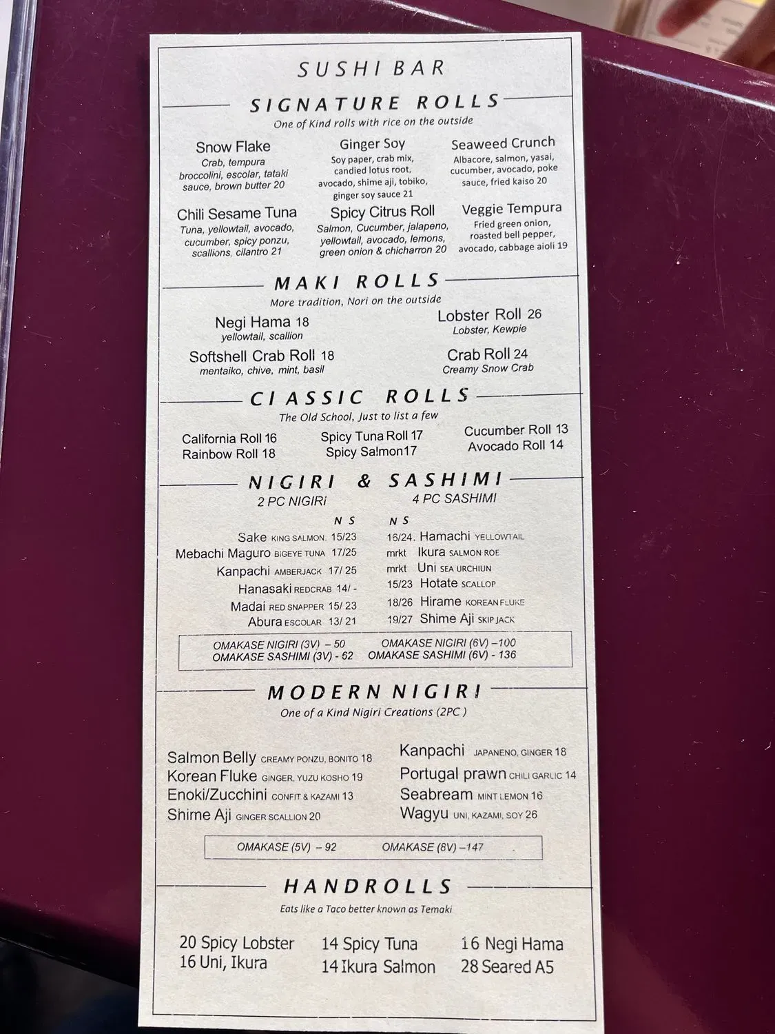 Menu 4