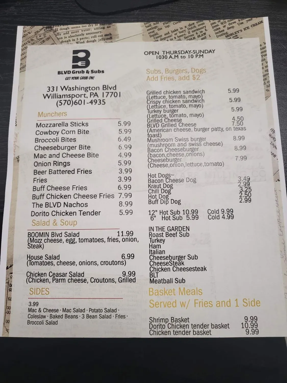 Menu 3