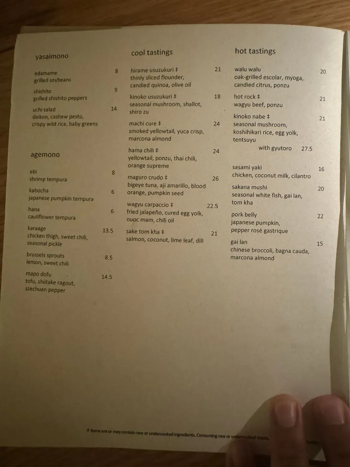 Menu 5