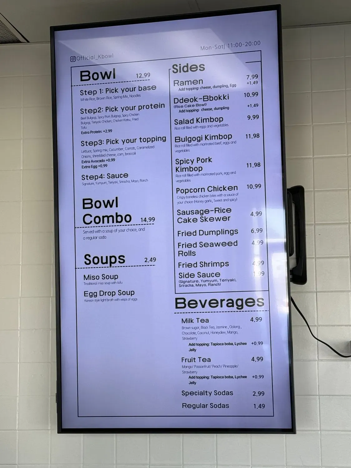 Menu 4