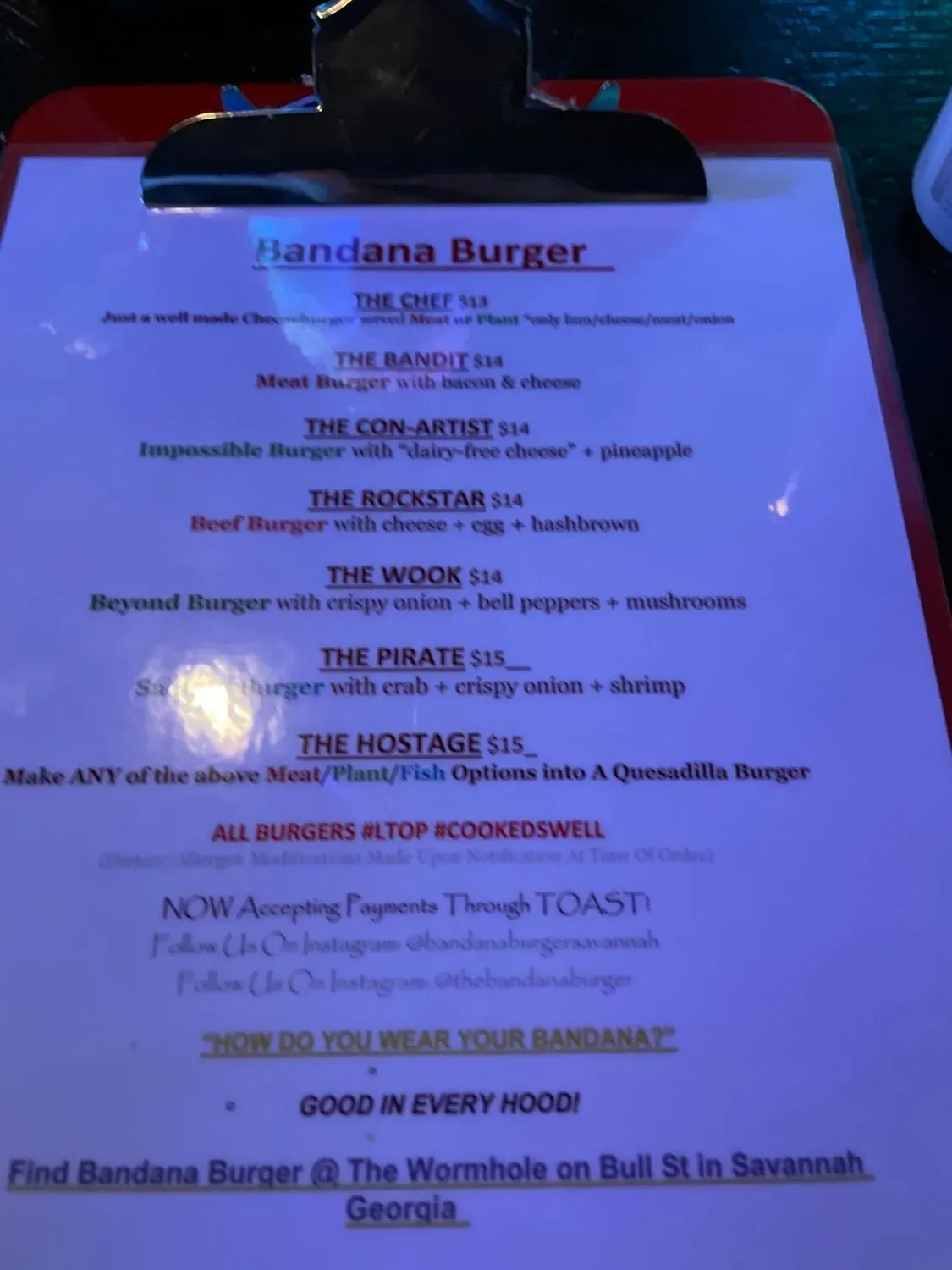 Menu 5