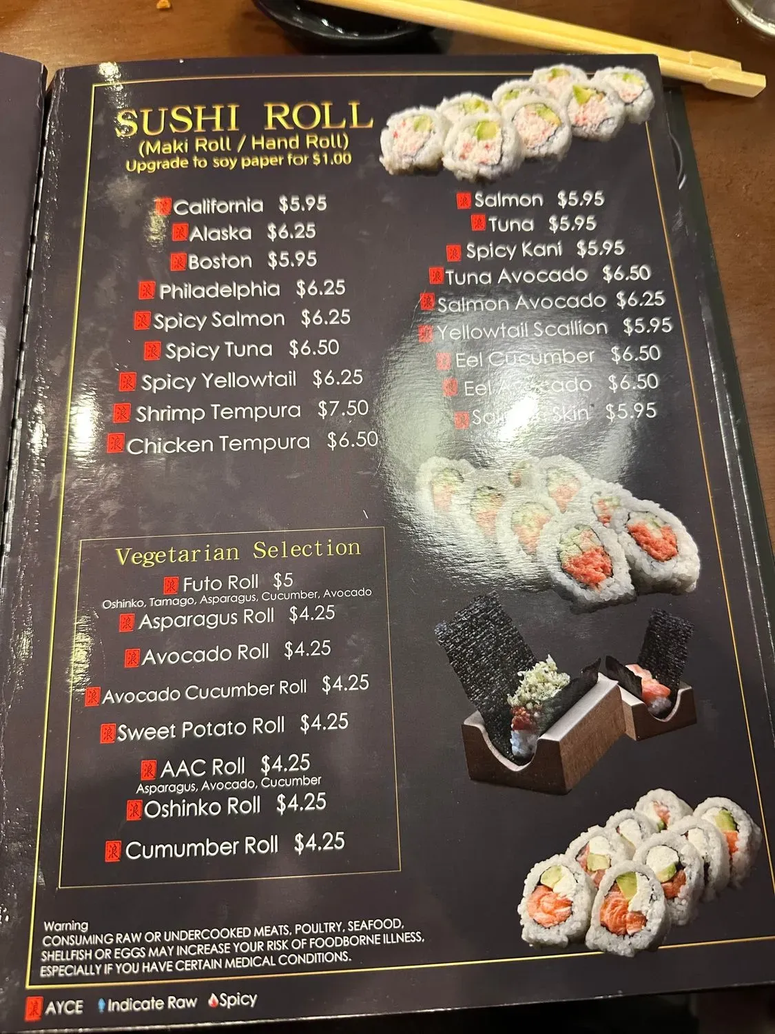 Sushi Nami - Metairie Menu - Updated November 2025