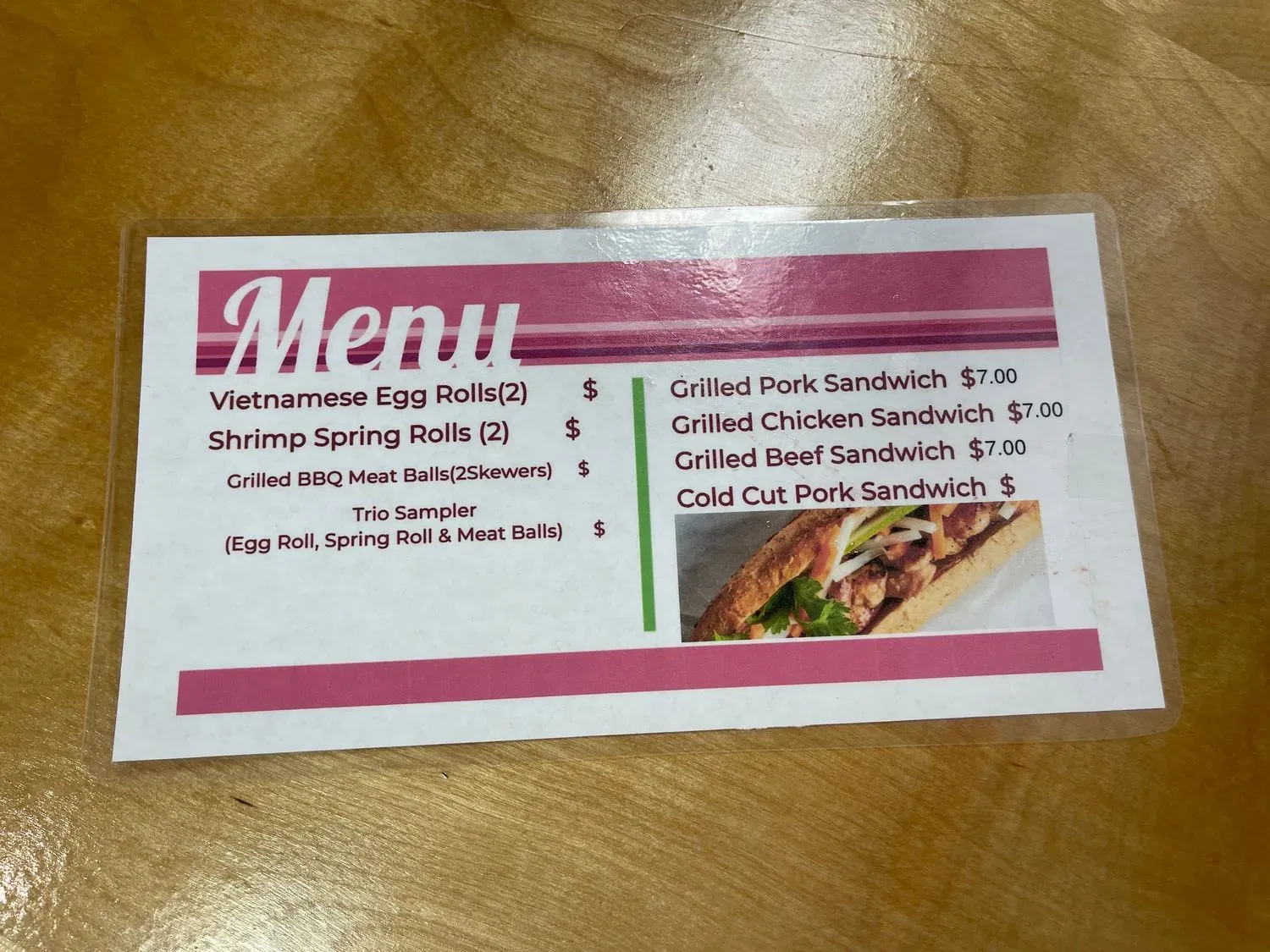 Menu 2