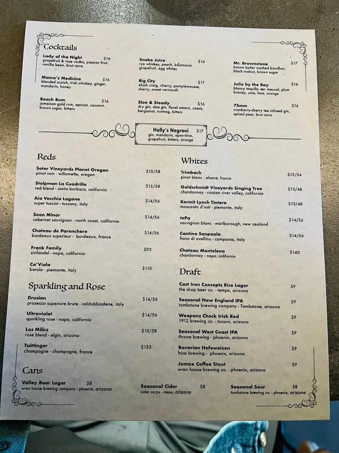 Menu 1