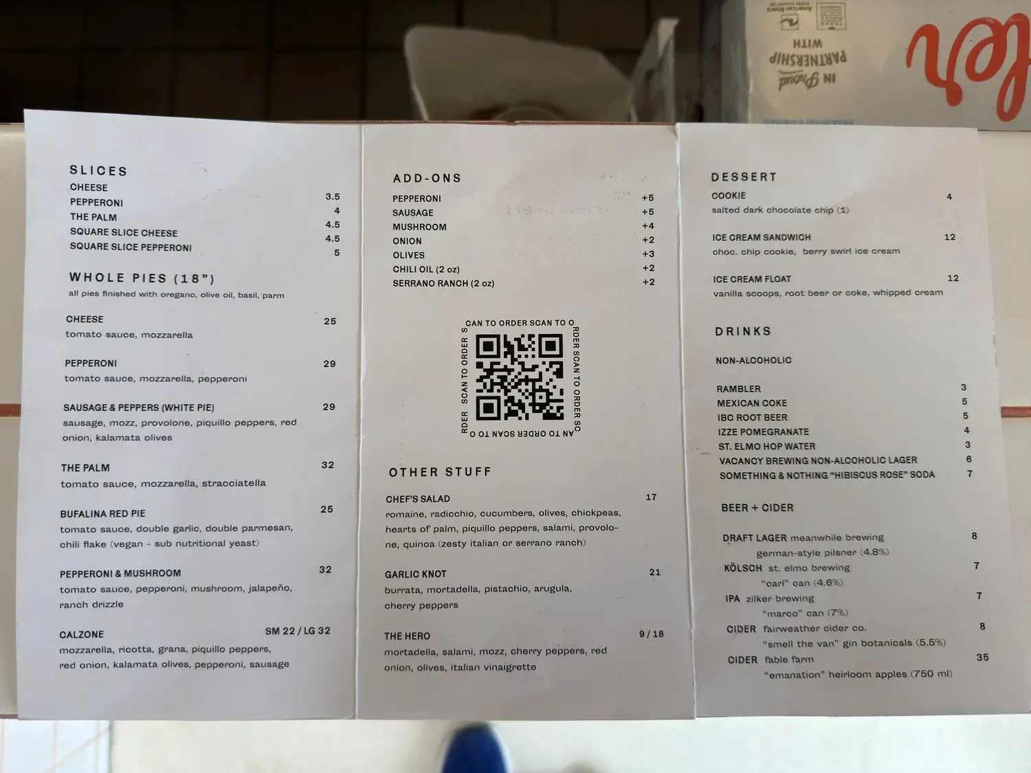 Menu 4