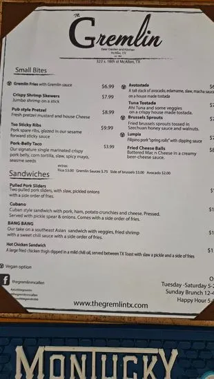 Menu 5