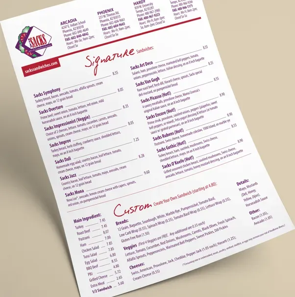 Menu 2